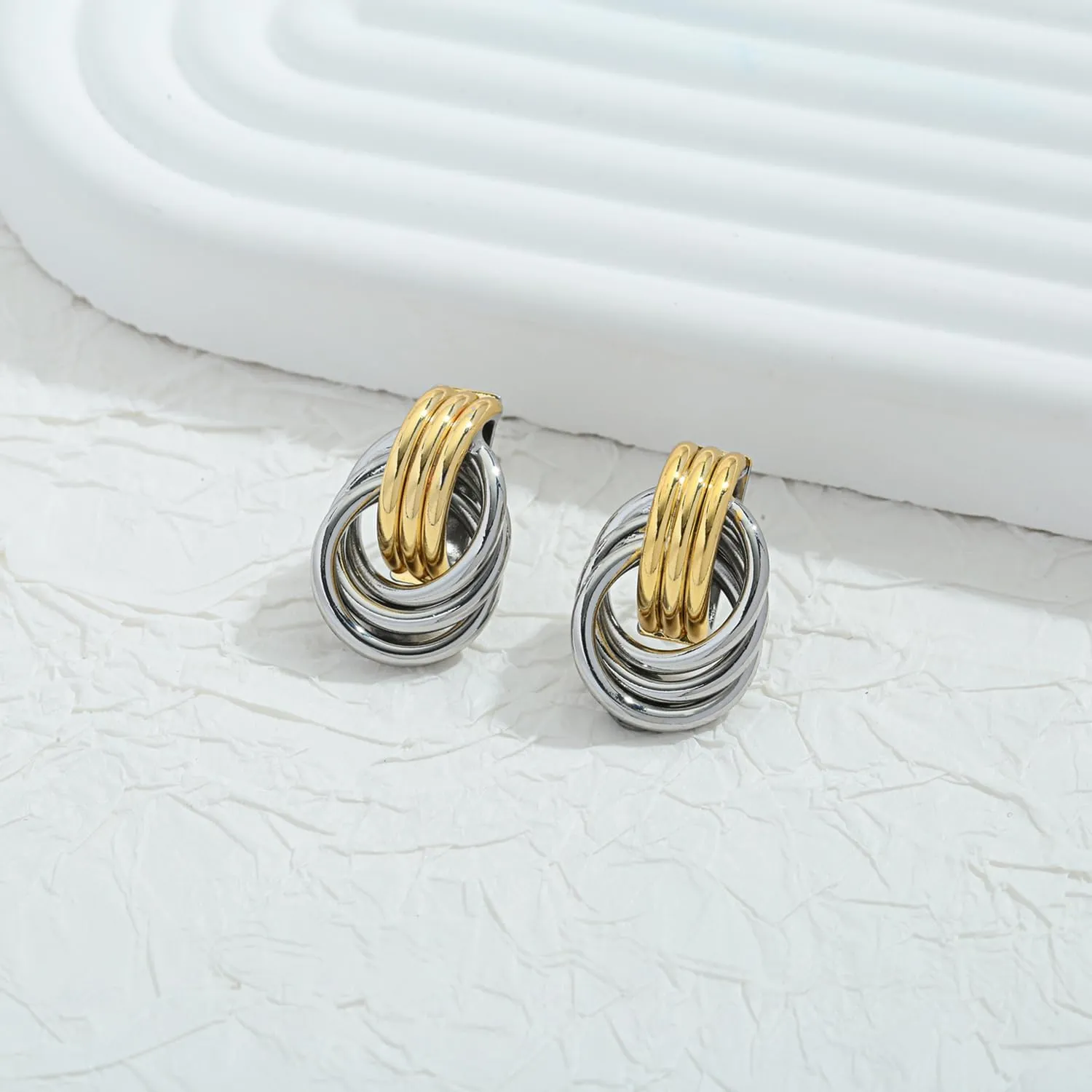 LILIE&WHITE Gold Chain Dangle Earrings - Women's Hypoallergenic Fashion Gift Earrings