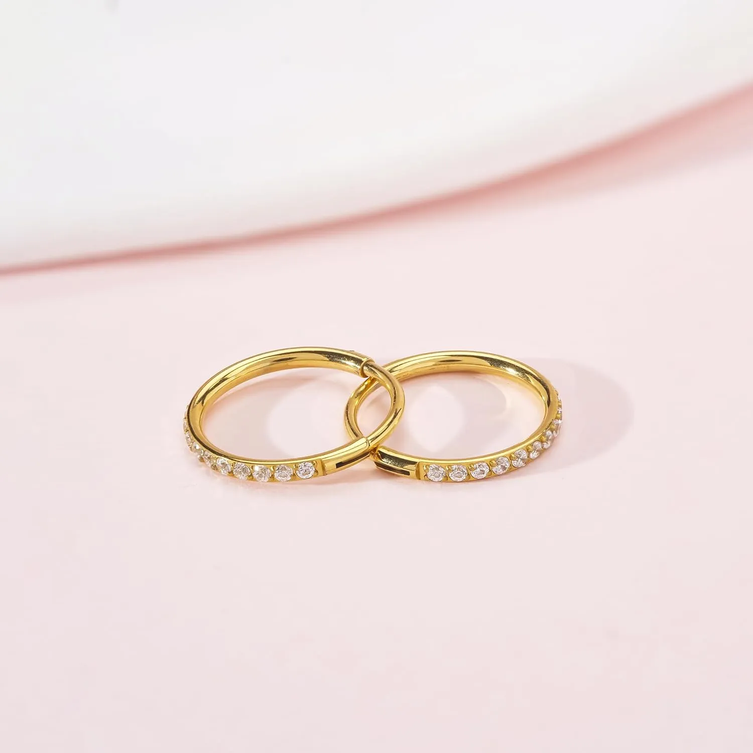 Limerencia G23 Titanium Slim Huggie Hoop Earrings, Hypoallergenic F136 Implant Grade Pure Titanium for Sensitive Ears
