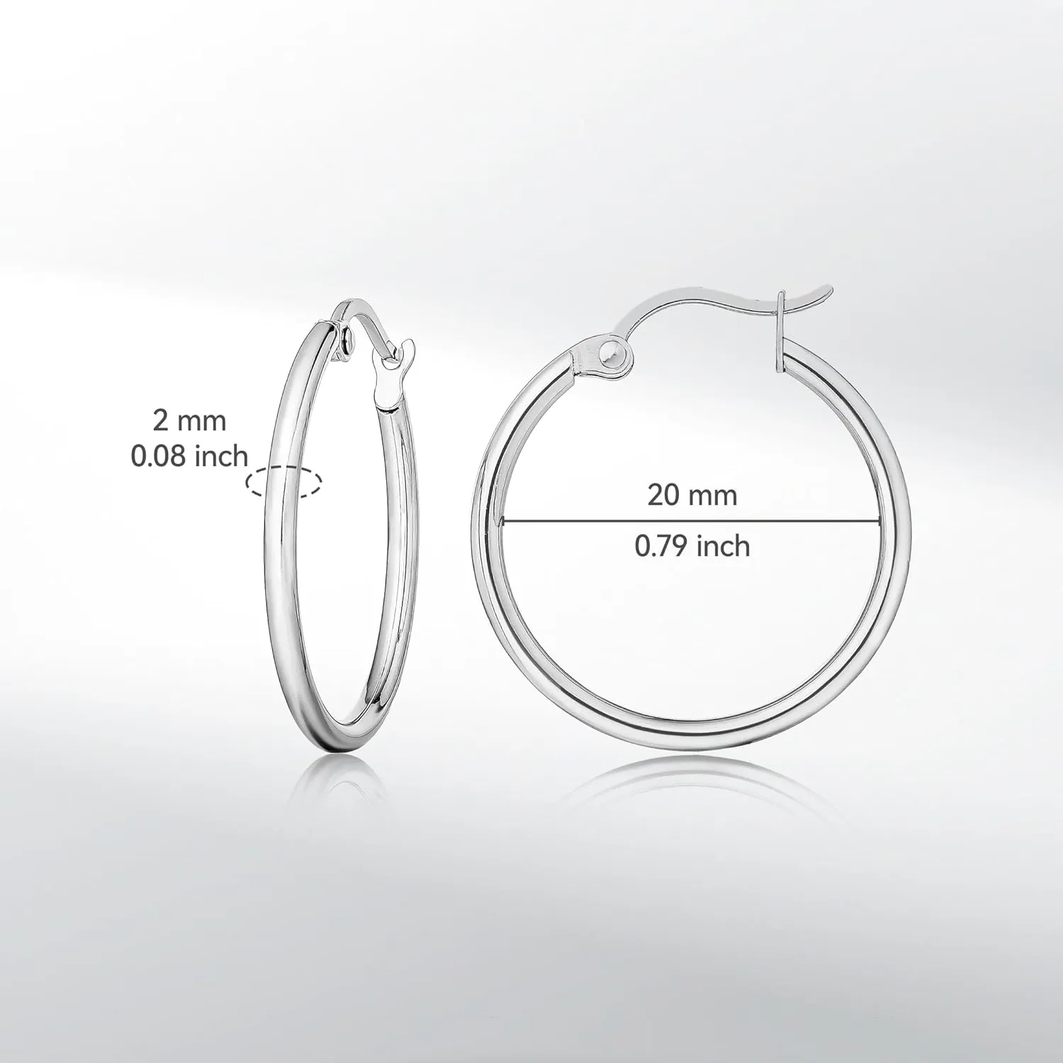 Limerencia Large Titanium Hoop Earrings for Women Hypoallergenic Thin Round Earrings F136 Implant Grade Titanium Hoops for Sensitive Ears