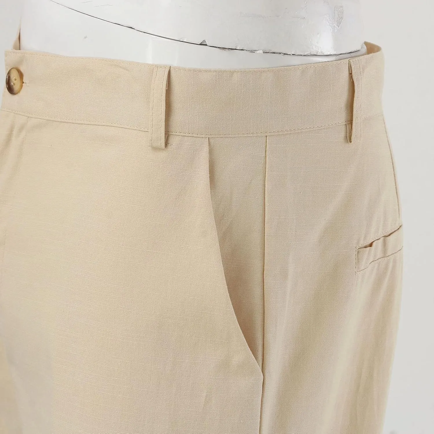 Linen Pants for Men Lightweight Beach Casual Yoga Pants Summer Vacation Hawaiian Slacks Plain Straight Leg Trousers