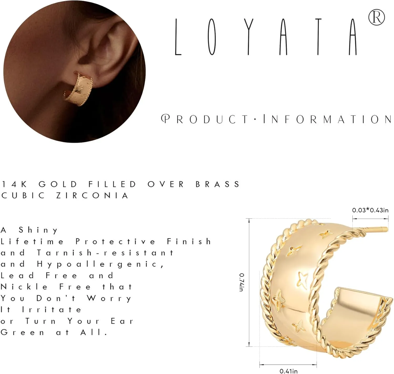 LOYATA Earring Stud Sets for Women 14K Gold Plated 925 Sterling Sliver Post Small Stud Earrings for Women Hypoallergenic Gold Trendy Jewelry for Women