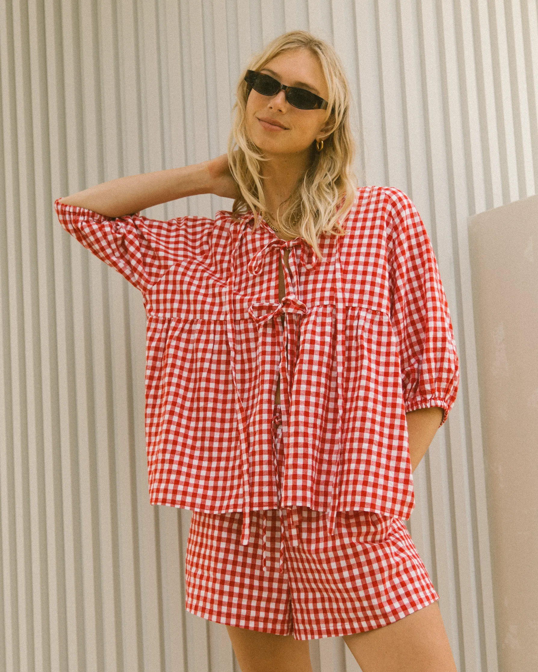 Matilda Shorts | Red Gingham