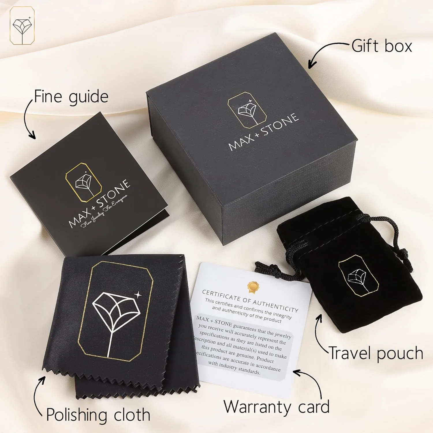 MAX   STONE 10k Gold Zodiac Necklace for Women | Dainty Real Gold Necklace for Women | Adjustable 16-18 Inch Zodiac Sign Necklace | Gold Pendant Necklace | Astrology Gifts for Women