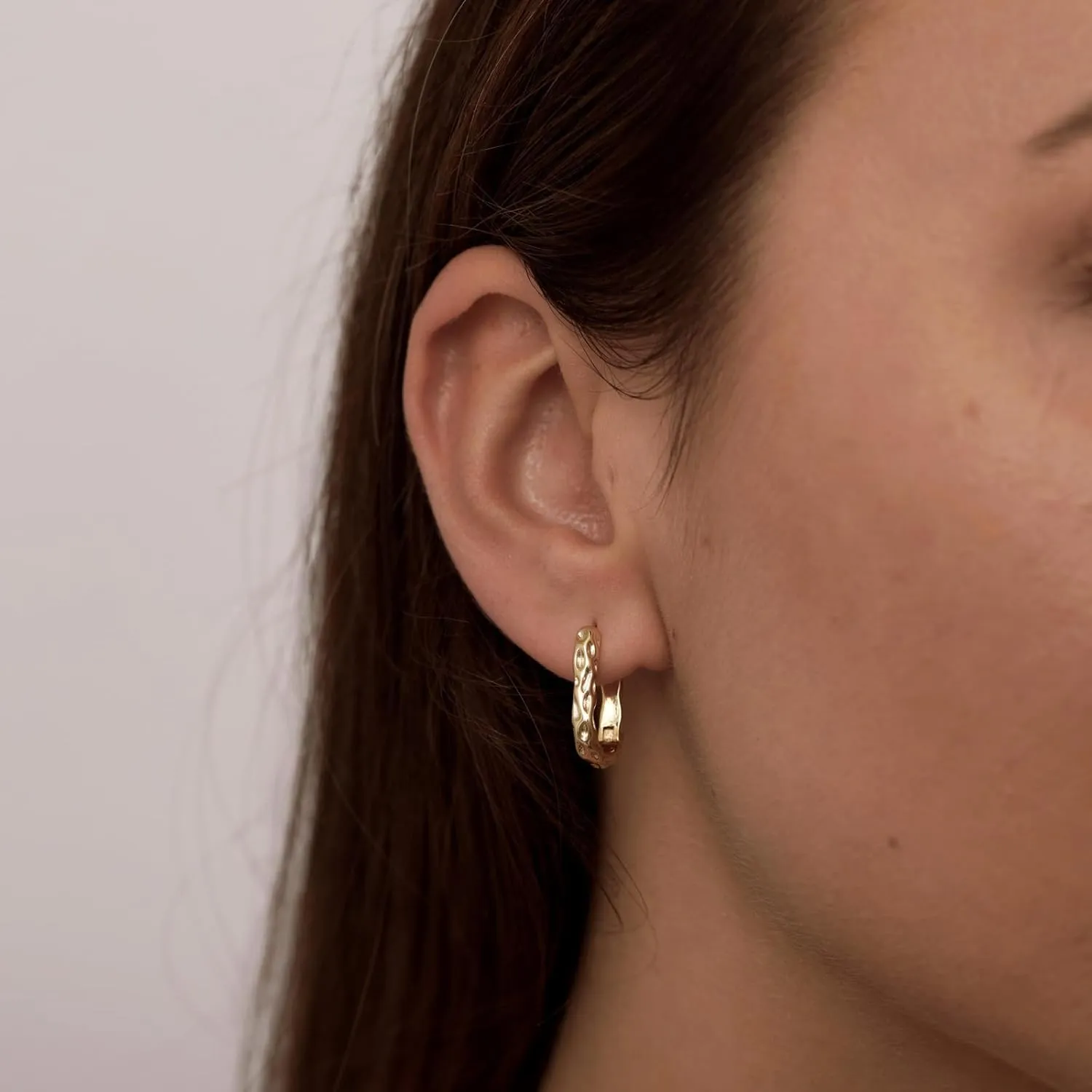 MIDEEO Gold Silver Hoop Dangle Earrings For Women,14K Gold Plated Cute Hoop Earrings Dainty Gold Earrings Lightweight Hypoallergenic Statement Retro Earrings Jewelry for Birthday Party Gift