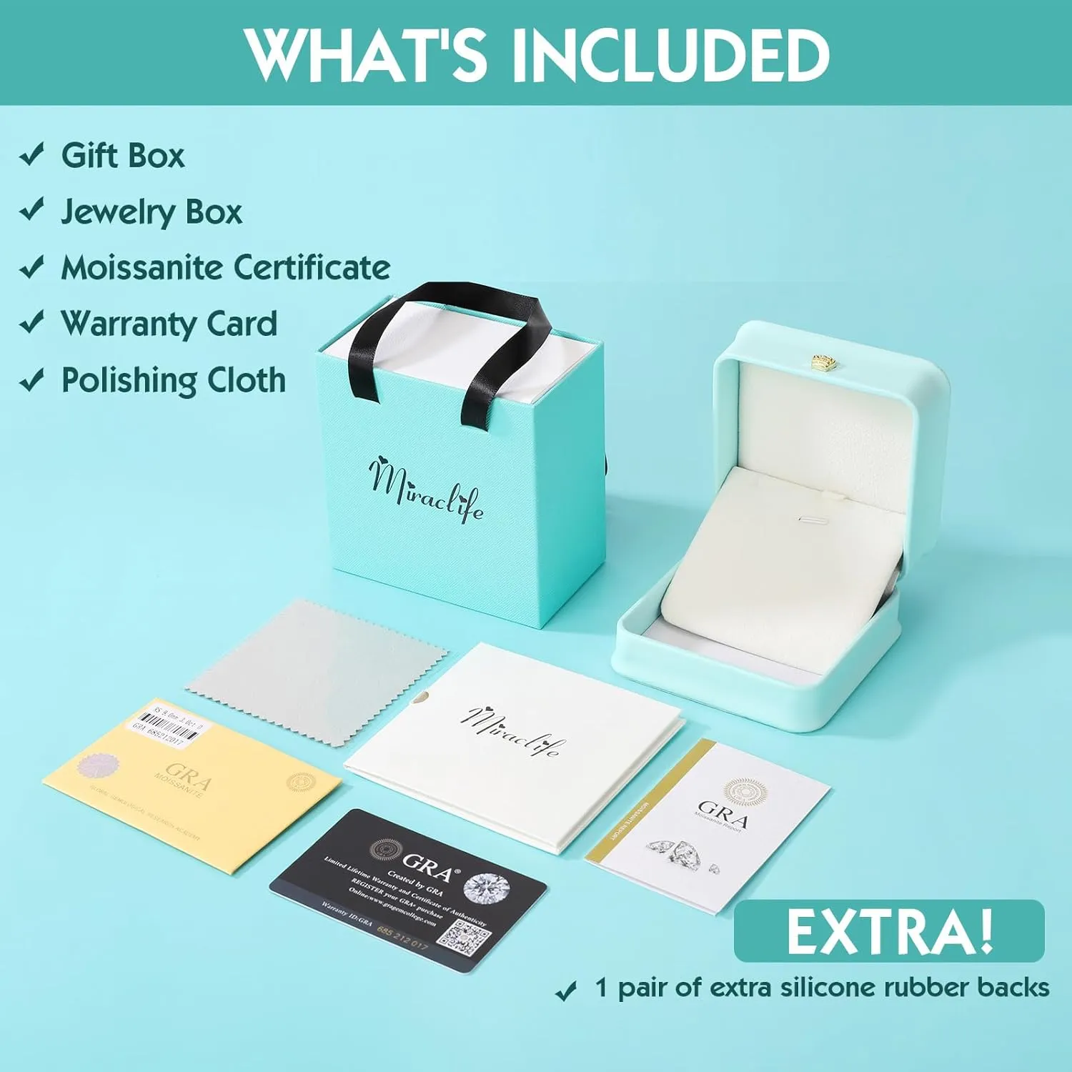 Moissanite Stud Earrings for Women Men, 0.6-6CT S925 D color Lab Created Moissanite Earring, Wedding Party Jewelry for Her Wife Girlfriend