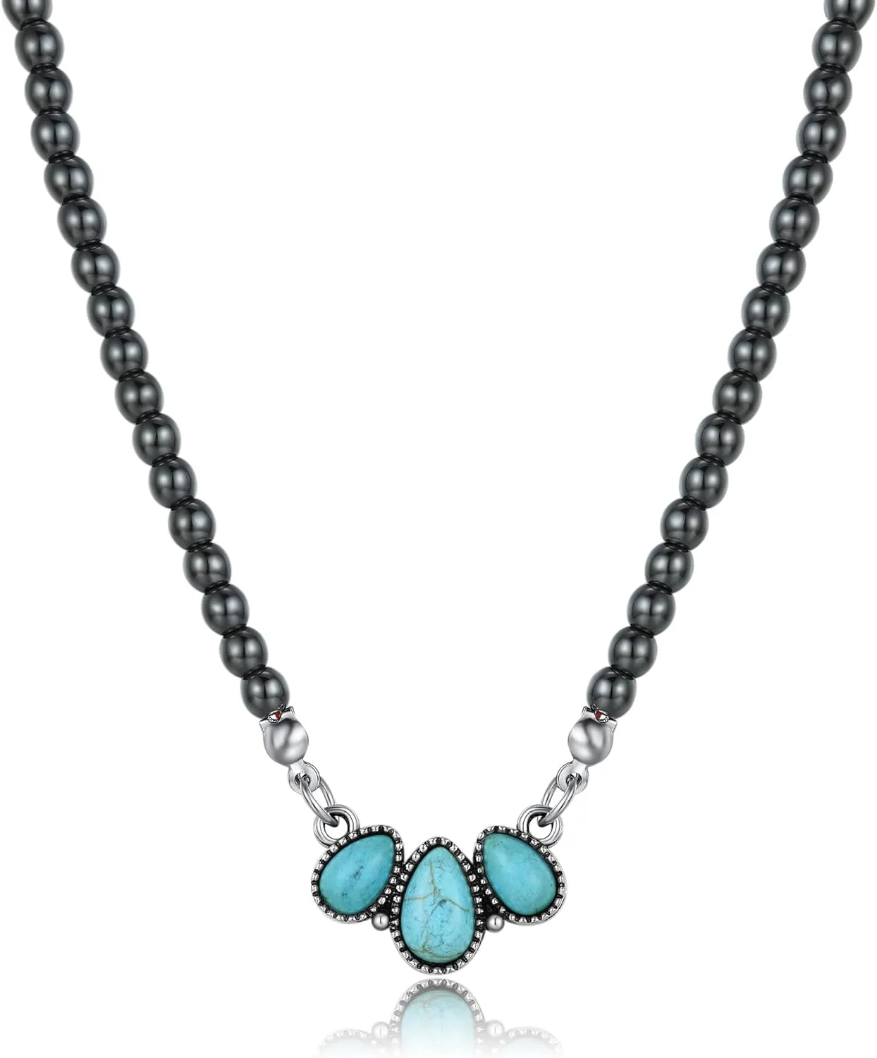Navajo Pearl Turquoise Necklaces for Women Boho Beaded Choker Necklace Western Jewelry  Gifts for Women