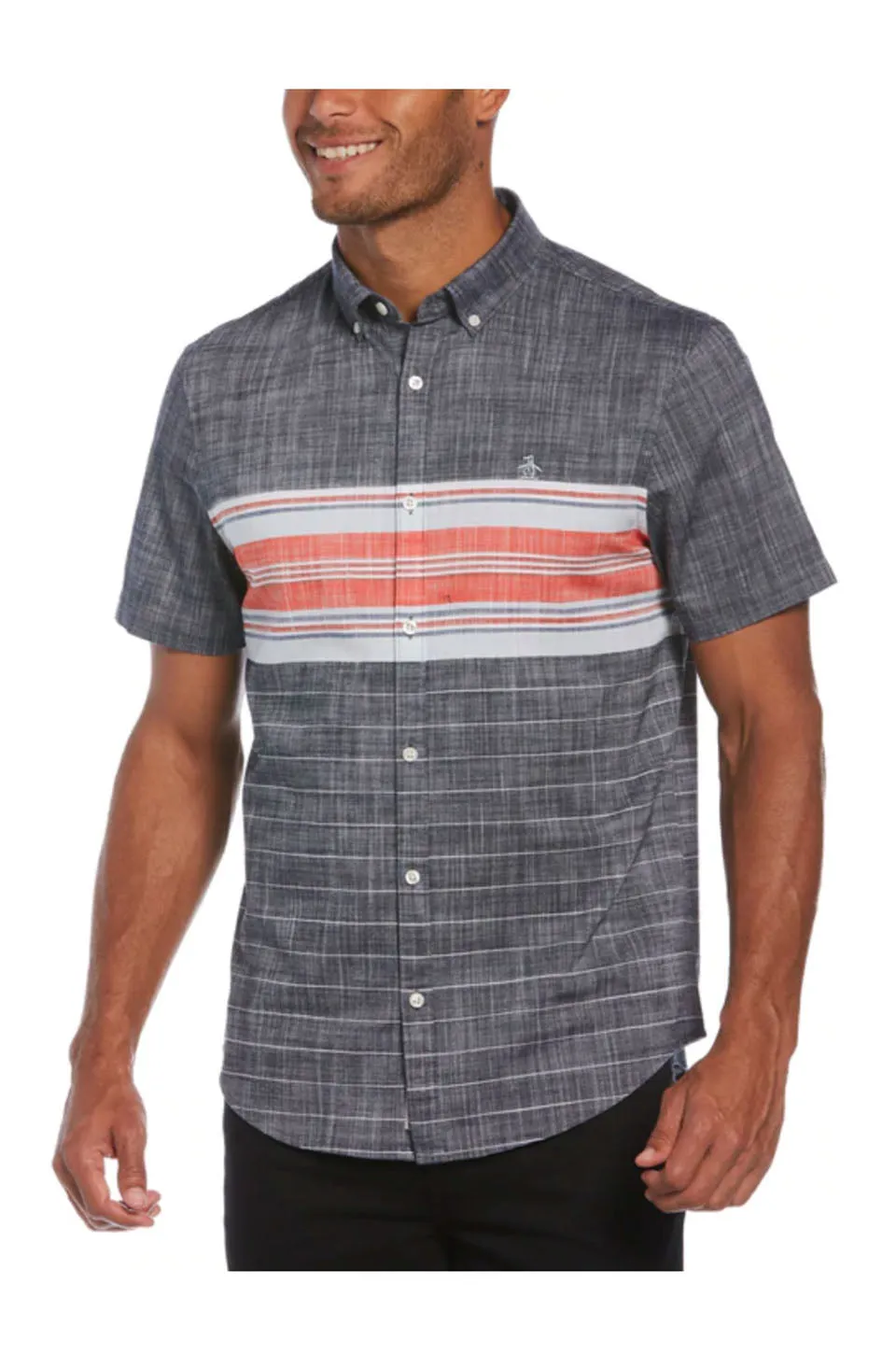 Original Penguin Engineered Chest Stripe Shirt