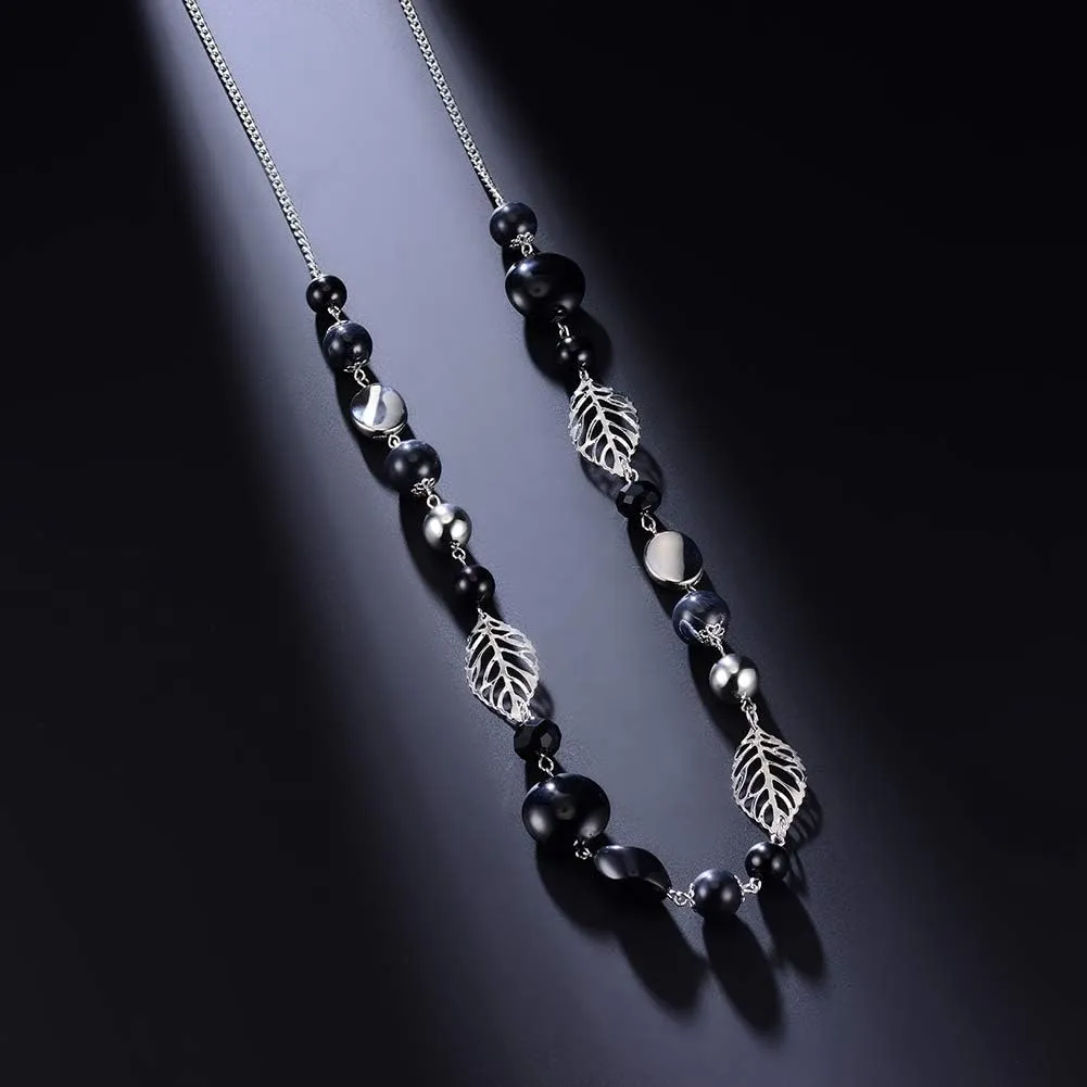 PEARL&CLUB Long Beaded Necklaces For Women - Sweater Chain Fashion Jewelry Necklace Gifts For Women