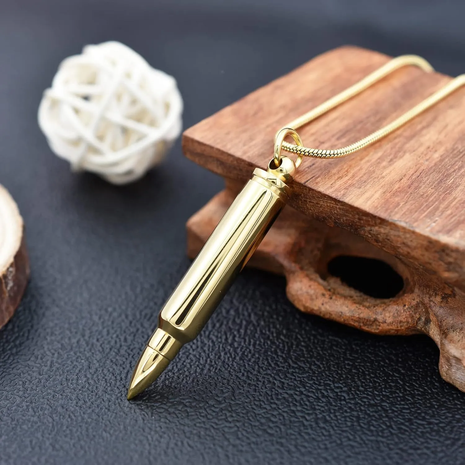 Personalized Custom Bullet Urn Necklaces for Ashes 316L Stainless Steel Bullet Memorial Keepsake Pendant Cremation Ash Urn Necklace for Women Men Keepsake Gift