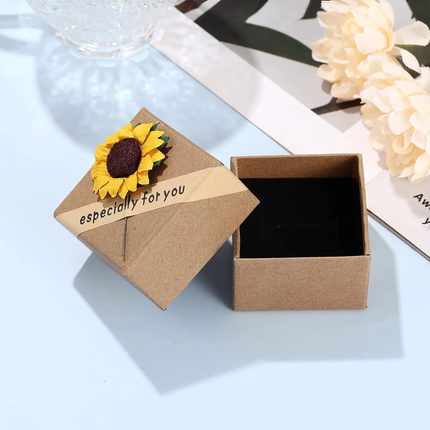 Personalized Name Sunflower Necklace with Birthstones Custom Name Necklace for Women Sunflower Jewelry Birthday Sunflower Gift for Girlfriend Mother