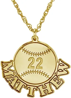 Personalized Sports Ball Name Necklace Custom Made Basketball Soccer Baseball Volleyball Jersey Number Engravable Pendant Necklaces