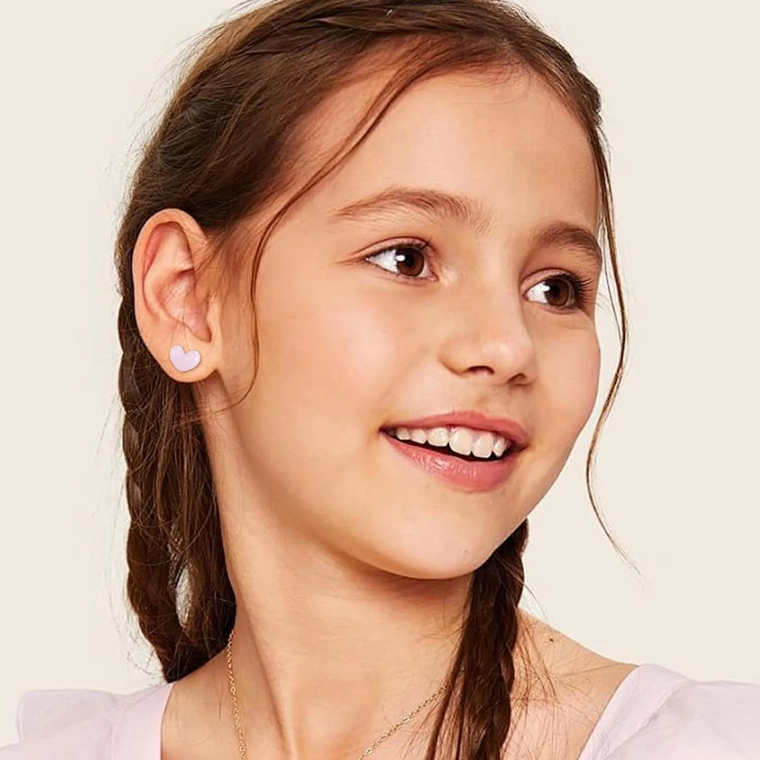 Plastic Earrings for Sensitive Ears - Girls & Women's Flower Stud Post Earrings