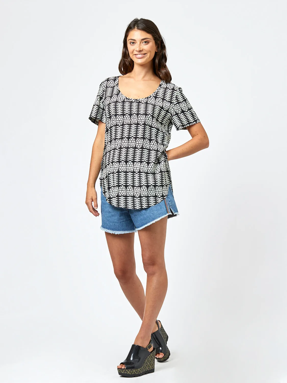 Portiri Blouse - Nanas Black