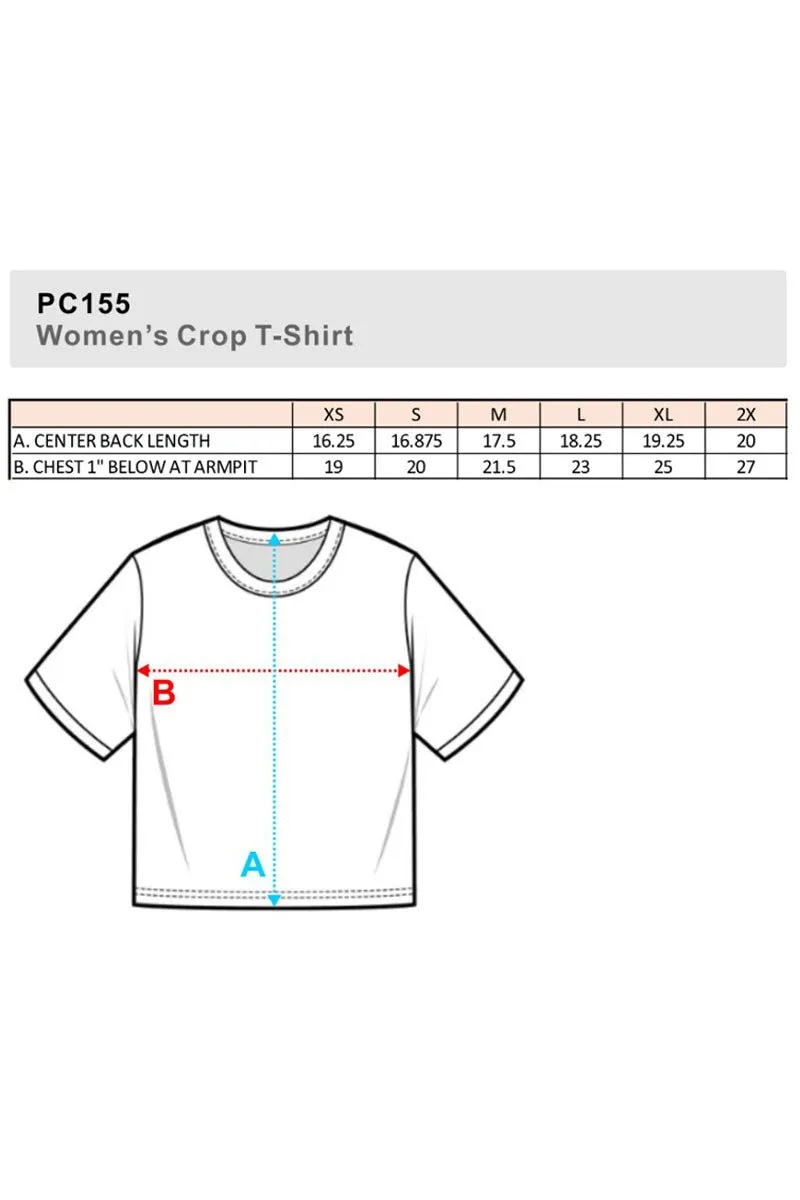 Punchy Cowboy Women's Soft-Tek Blend Crop T-Shirt
