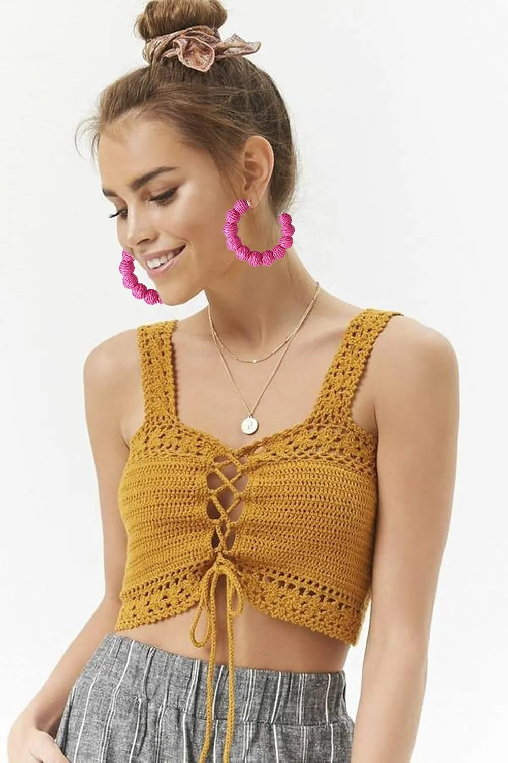 Rattan Earrings for Women Hypoallergenic Bohemian Handmade Rattan Round Circle Ball Hoop Earrings Vintage Weave Straw Hoops Geometric Large Circle Dangling Earrings Statement Summer Beach Jewelry