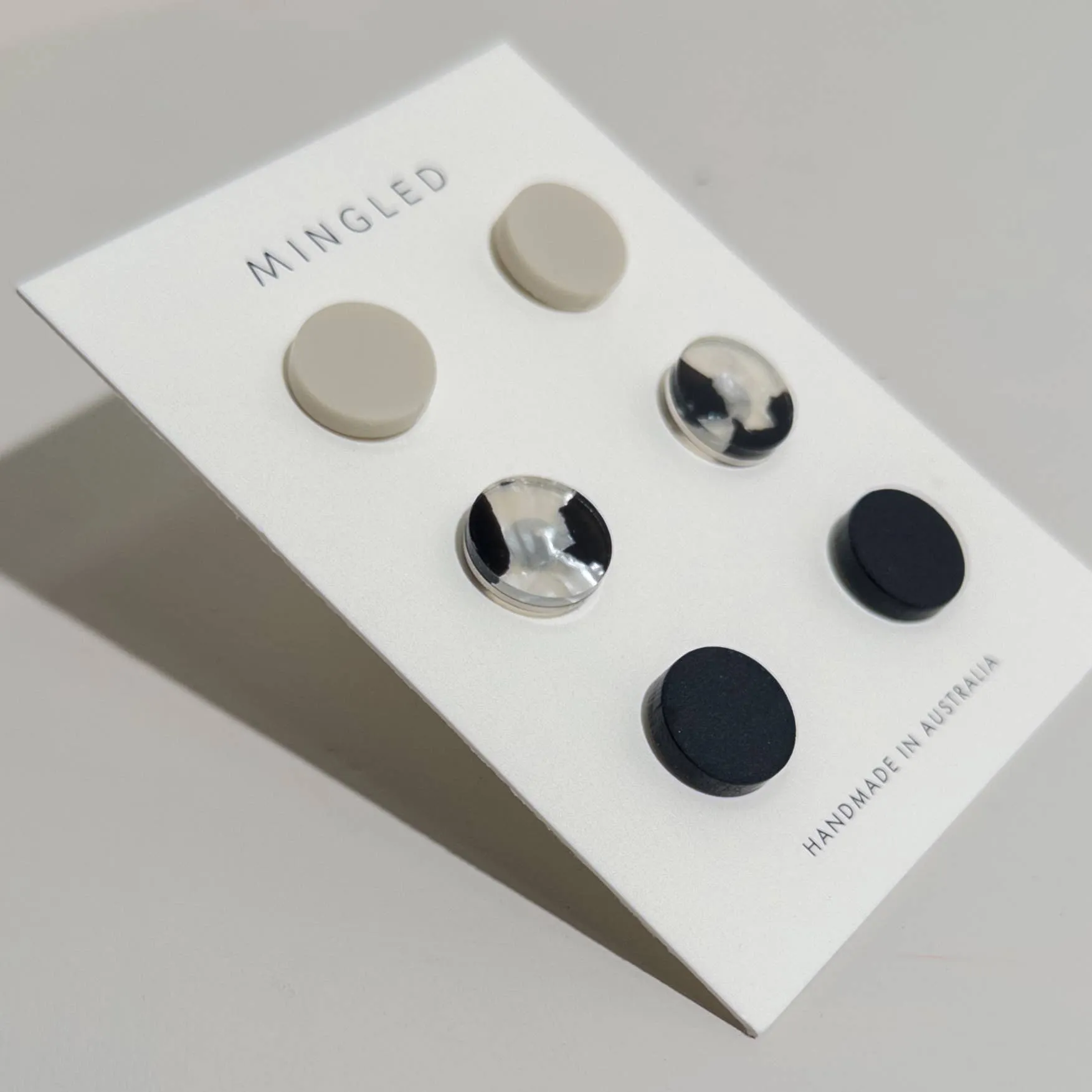 Set of 3 Studs - 15mm round studs trio pack No. 4