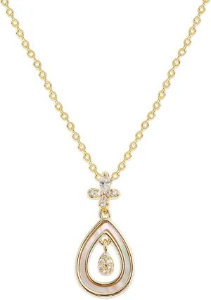 Sonateomber Dainty Chain Simple Pendant Necklace for Women, Cute Statement Rhinestone Single Dangle Necklaces Thanksgiving Christmas Jewelry Gift