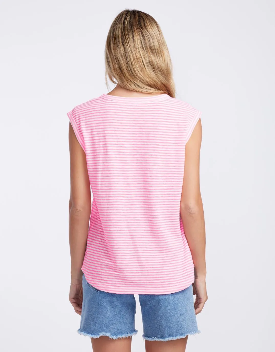 Sorbet Stripe Cali Tank - Gelati Pink