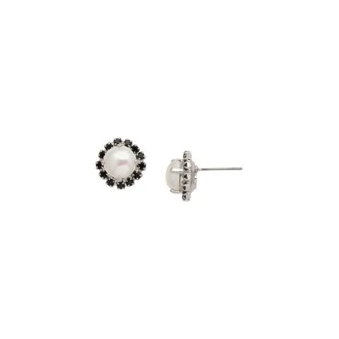 Sorrelli Halo Pearl Studs
