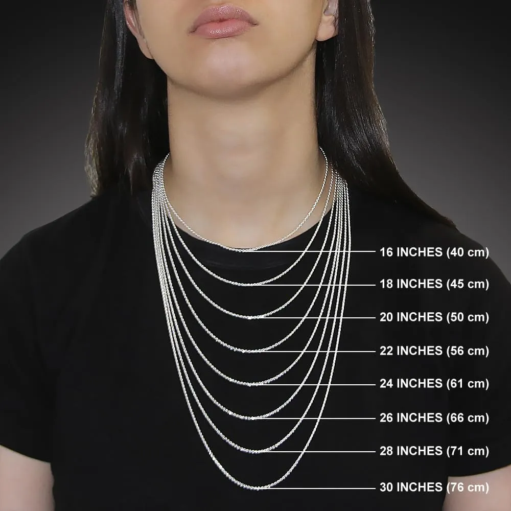 Sterling Silver 7mm Herringbone Necklaces & Bracelets for Women and Men Beveled Edges Nickel Free Italy 7-30 inch