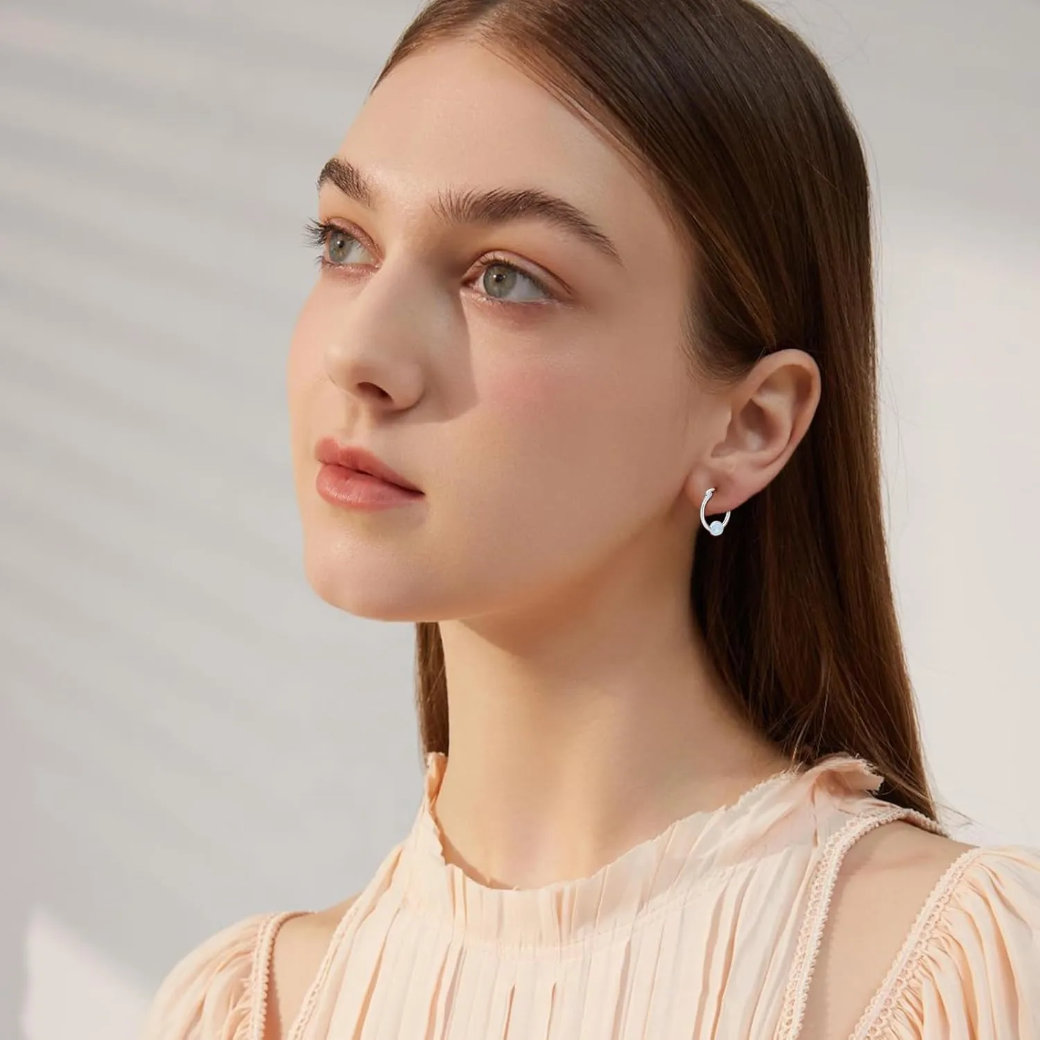Sterling Silver Small Hoop Earrings Hypoallergenic Lightweight Women's Hoop Earrings Mothers Day Gifts Jewelry for Women