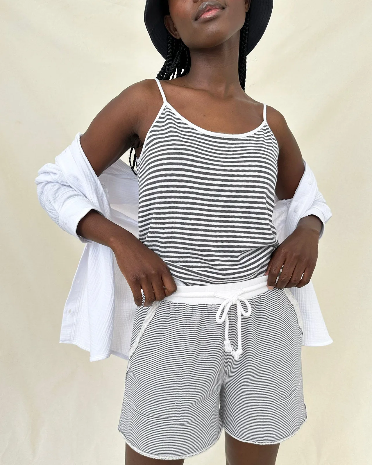 Stripe Beach Sweater Tank