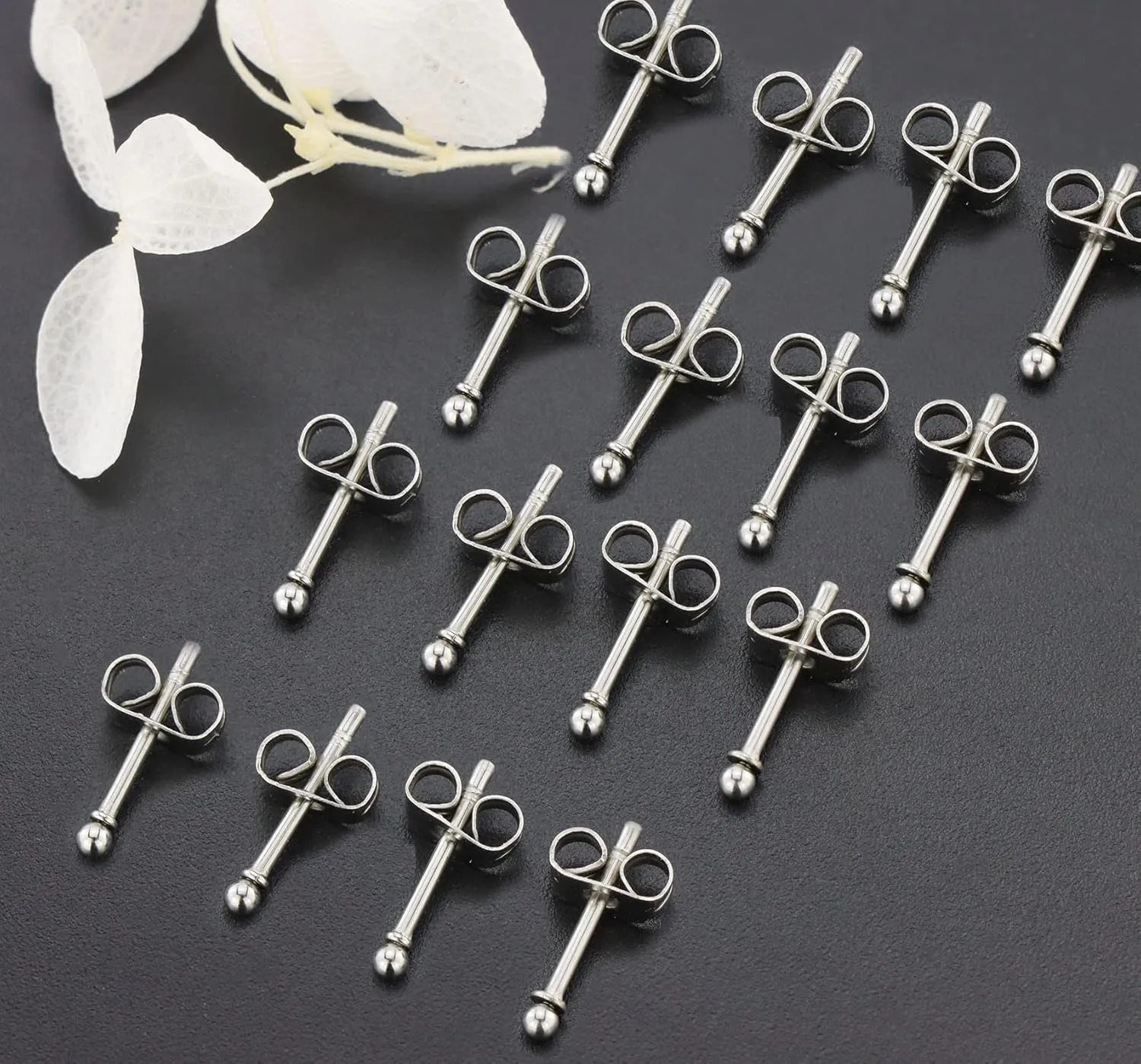 Stud Earrings for Women Stainless Steel Small Cubic Zirconia Stud Earrings Set for Women