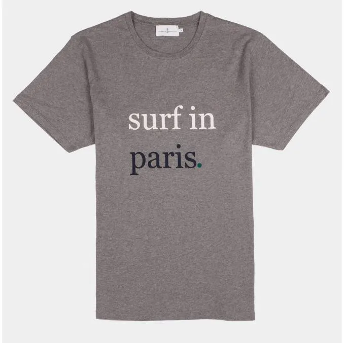 Surf in Paris Tee (Medium Grey)