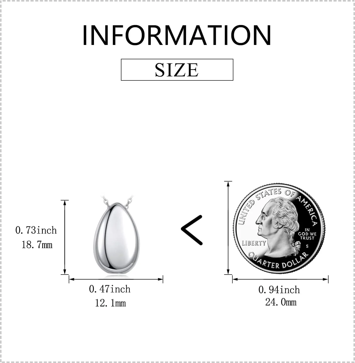 Teardrop Hourglass Urn Necklace for Ashes for Women Sterling Silver Cremation Jewelry Memorial Keepsake Urns Pendant Necklace for Urn Necklaces Ashes
