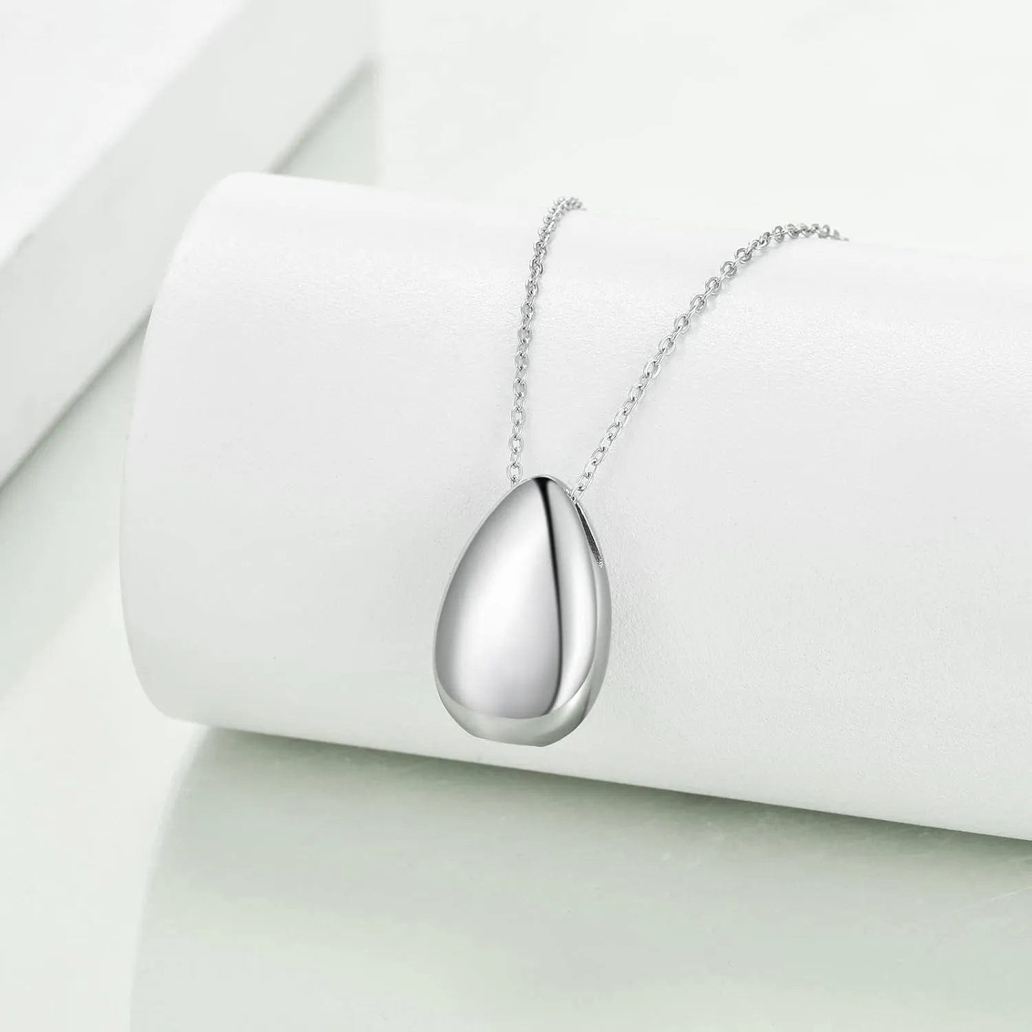 Teardrop Hourglass Urn Necklace for Ashes for Women Sterling Silver Cremation Jewelry Memorial Keepsake Urns Pendant Necklace for Urn Necklaces Ashes
