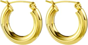 Titanium Huggie Hoop Earrings for Women Gold Chunky Hoop Earrings for Women Thick Silver Hoops Huggie Hoops Earrings for Women