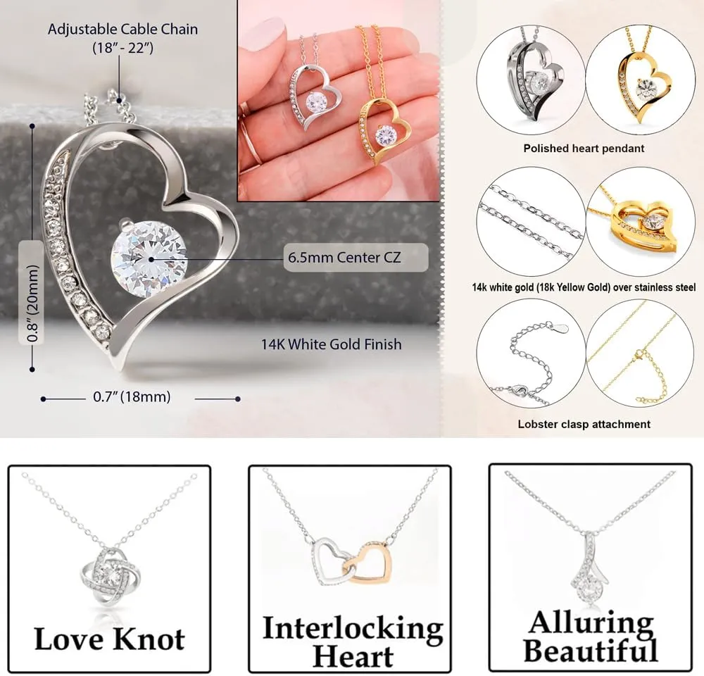 To My Daughter Necklace From Dad, Birthday Gifts For Daughter, Father Daughter Gifts With Inspirational Message Card