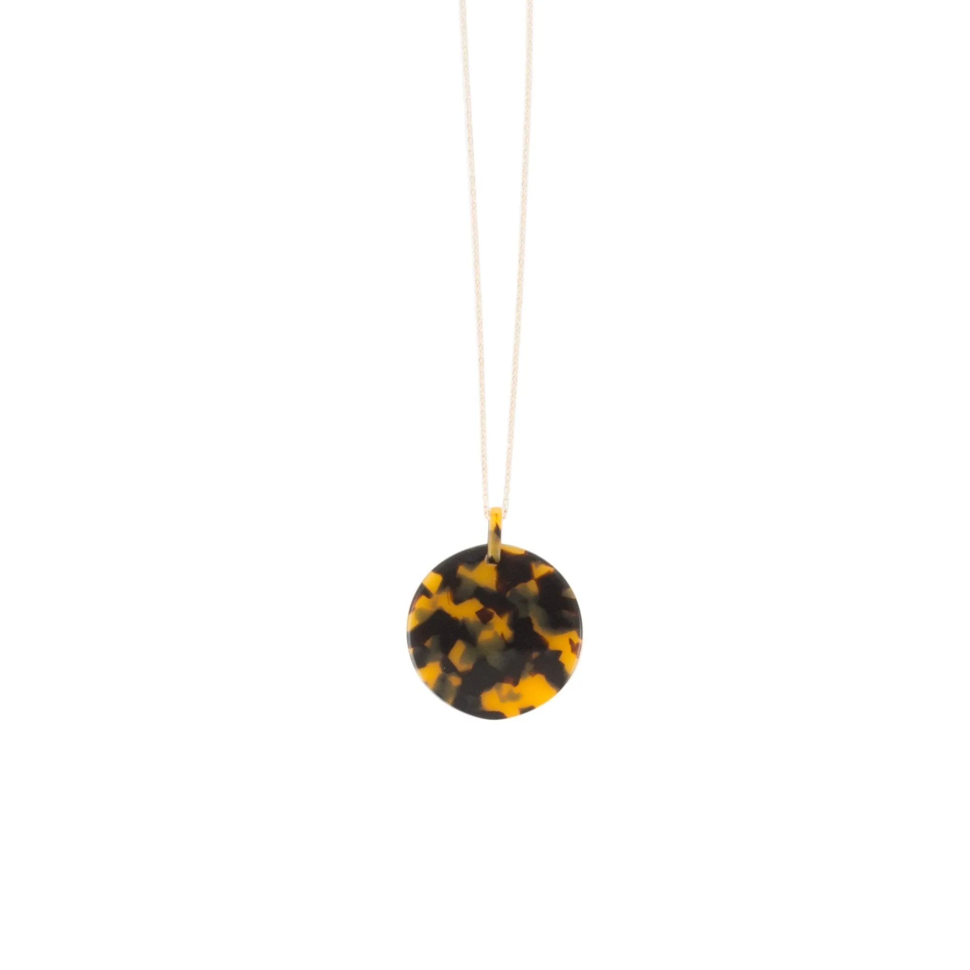 Tortoise Disc Necklace