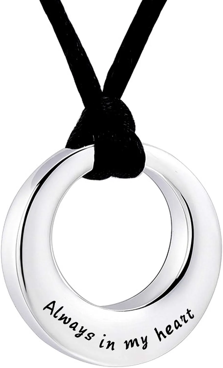 Urn Necklaces for Ashes "Always in My Heart" Ashes Necklace Cremation Jewelry Keepsake Holder Memorial Necklace