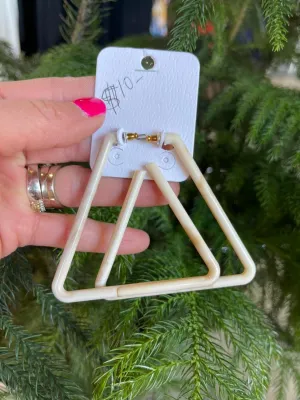 Vintage Geometric Earring Triangle