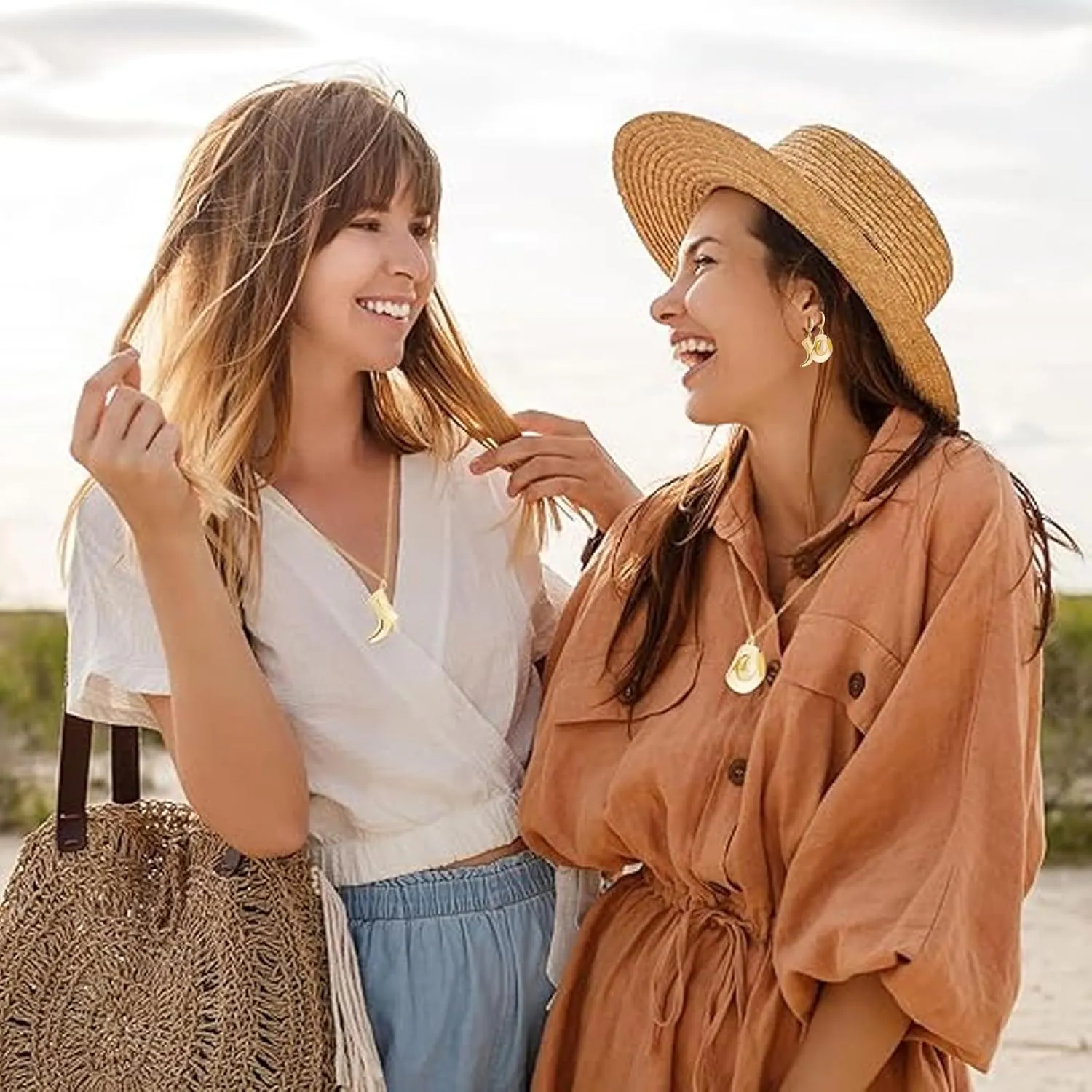 Western Necklaces for Women Charm Necklace Western Outfit for Women Cowboy Cowgirl Boots Hats Charms Country Concert Outfits