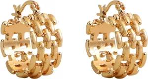 XZE 14K Gold Plated Braided Hoop Earrings - Classic, Lightweight, Hypoallergenic Twisted Hoop Earrings for Women