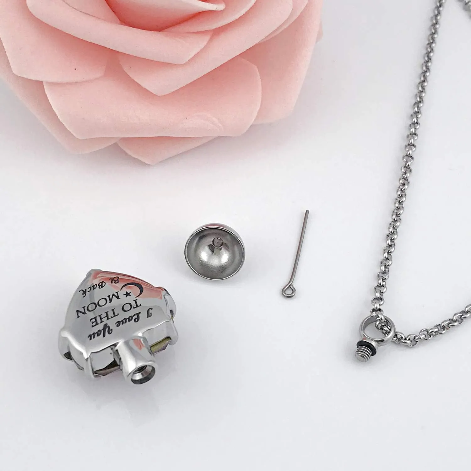 YOUFENG Urn Necklaces for Ashes Always in My Heart Heart Cremation Jewelry Memorial Pendant Birthstone Necklace