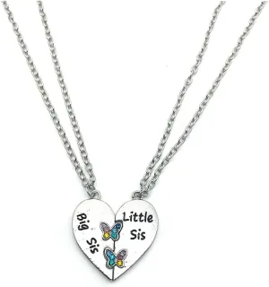 ZAHSY Sisters Necklace for 2 Sisters - Birthday Gifts for Little Sis & Big Sis - Christmas Gifts
