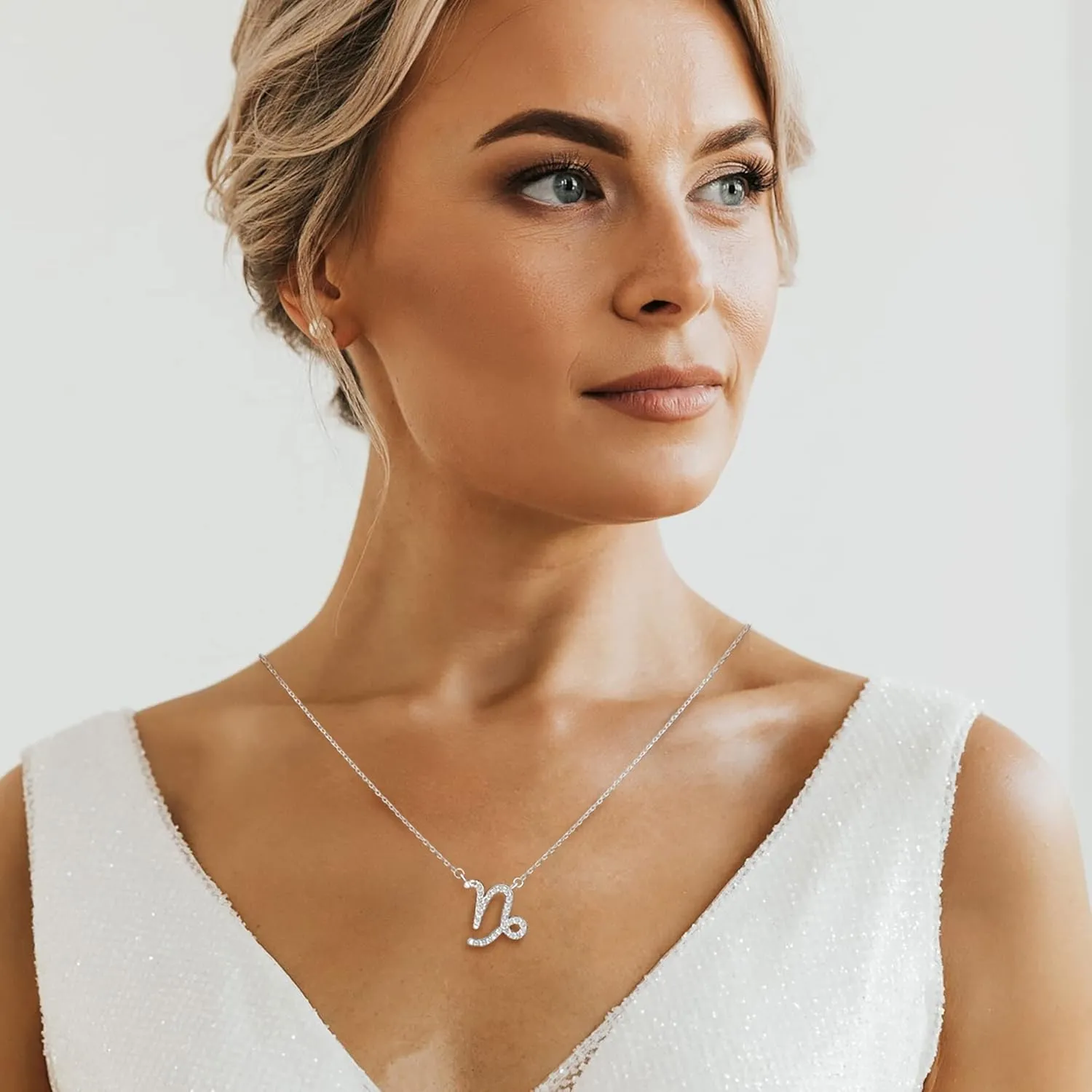 Zodiac Necklaces for Women Sterling Silver, 12 Horoscope Constellation Zodiac Sign Necklace, 18" - 20" Polo Chain Zodiac Jewelry Celestial Necklace, Birth Year Necklace