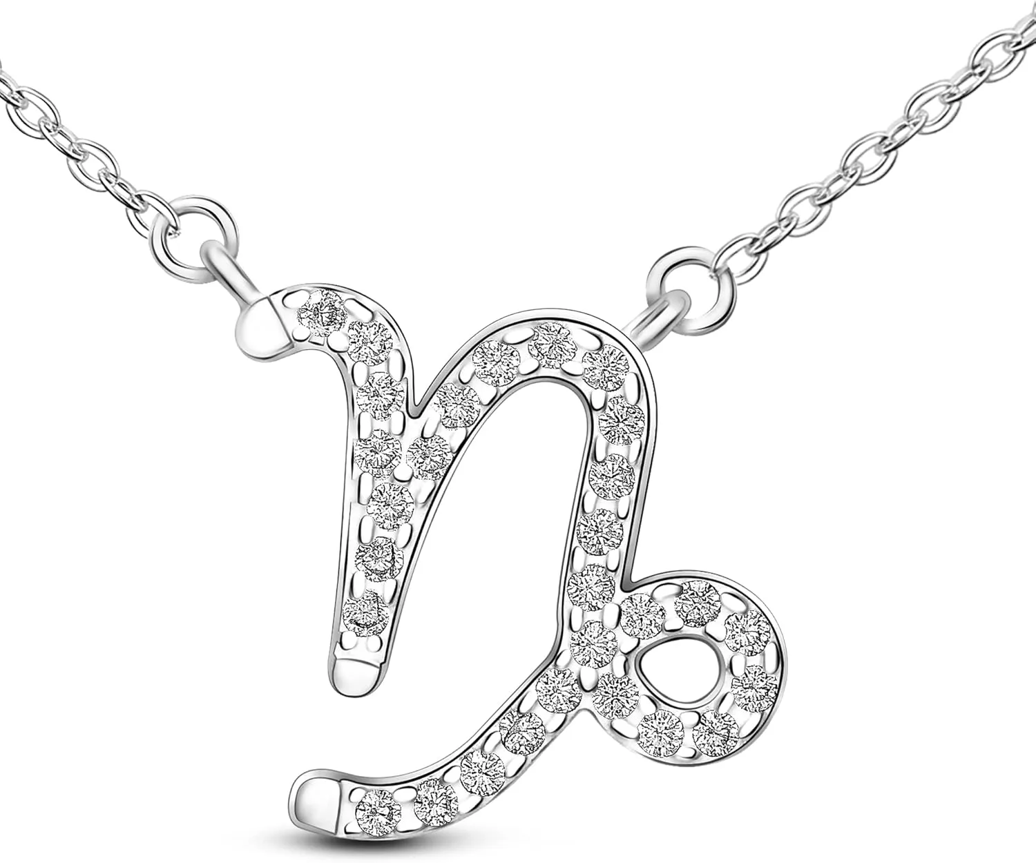 Zodiac Necklaces for Women Sterling Silver, 12 Horoscope Constellation Zodiac Sign Necklace, 18" - 20" Polo Chain Zodiac Jewelry Celestial Necklace, Birth Year Necklace